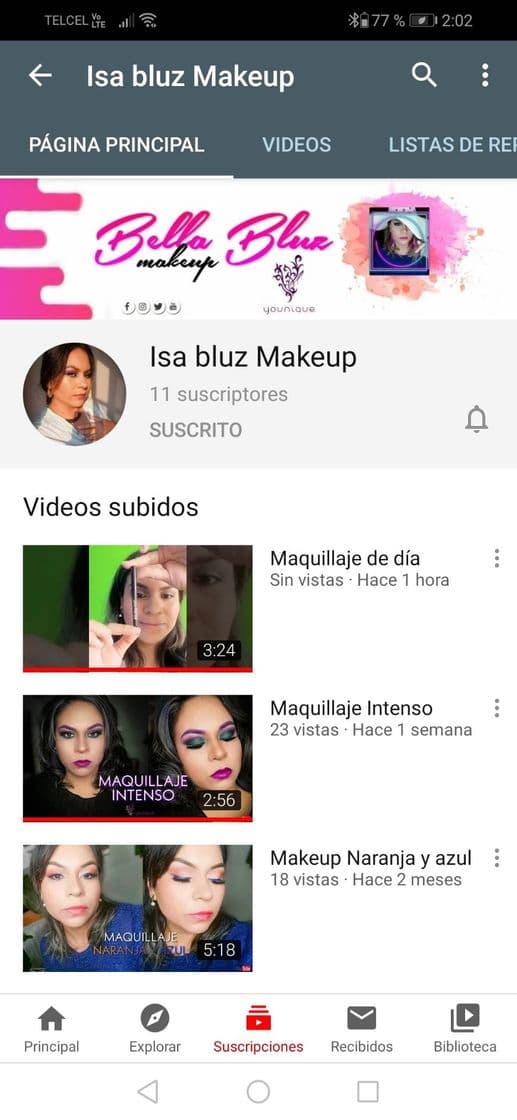 Moda Canal de Isa Bluz Makeup