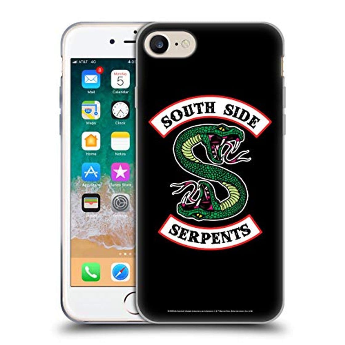 Electrónica Official Riverdale South Side Serpents Graphic Art Soft Gel Case Compatible for