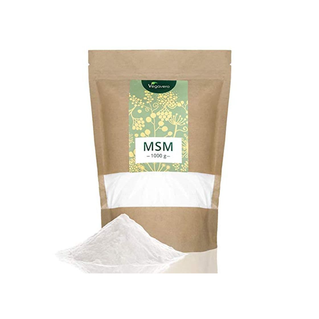 Producto MSM en Polvo Vegavero® | EL ÚNICO 99% PURO | 1 kg