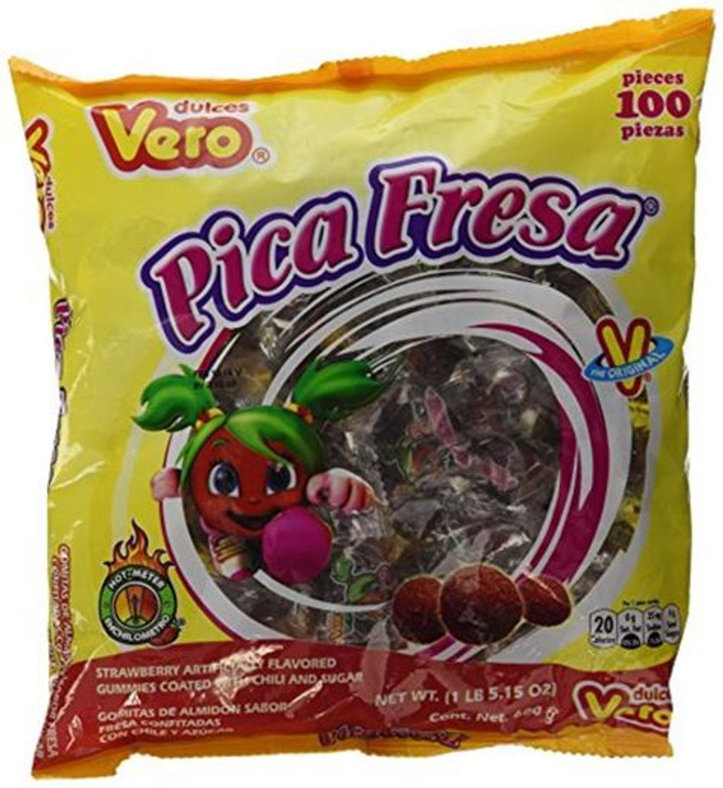 Producto Dulces Vero Pica Fresa Chili Strawberry Flavor Gummy Mexican Candy