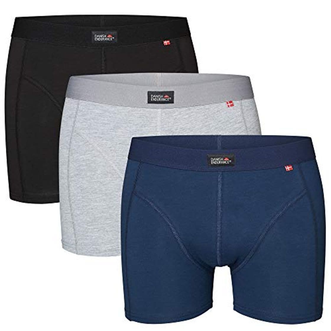 Fashion DANISH ENDURANCE Bóxers para Hombre Pack de 3