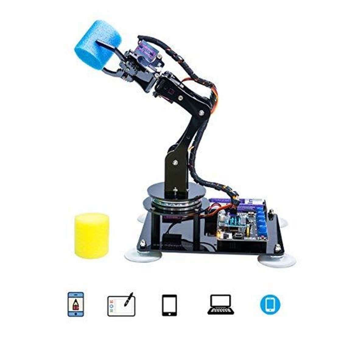 Lugar Adeept Arduino Compatible DIY 5-DOF Robotic Arm Kit for Arduino UNO R3