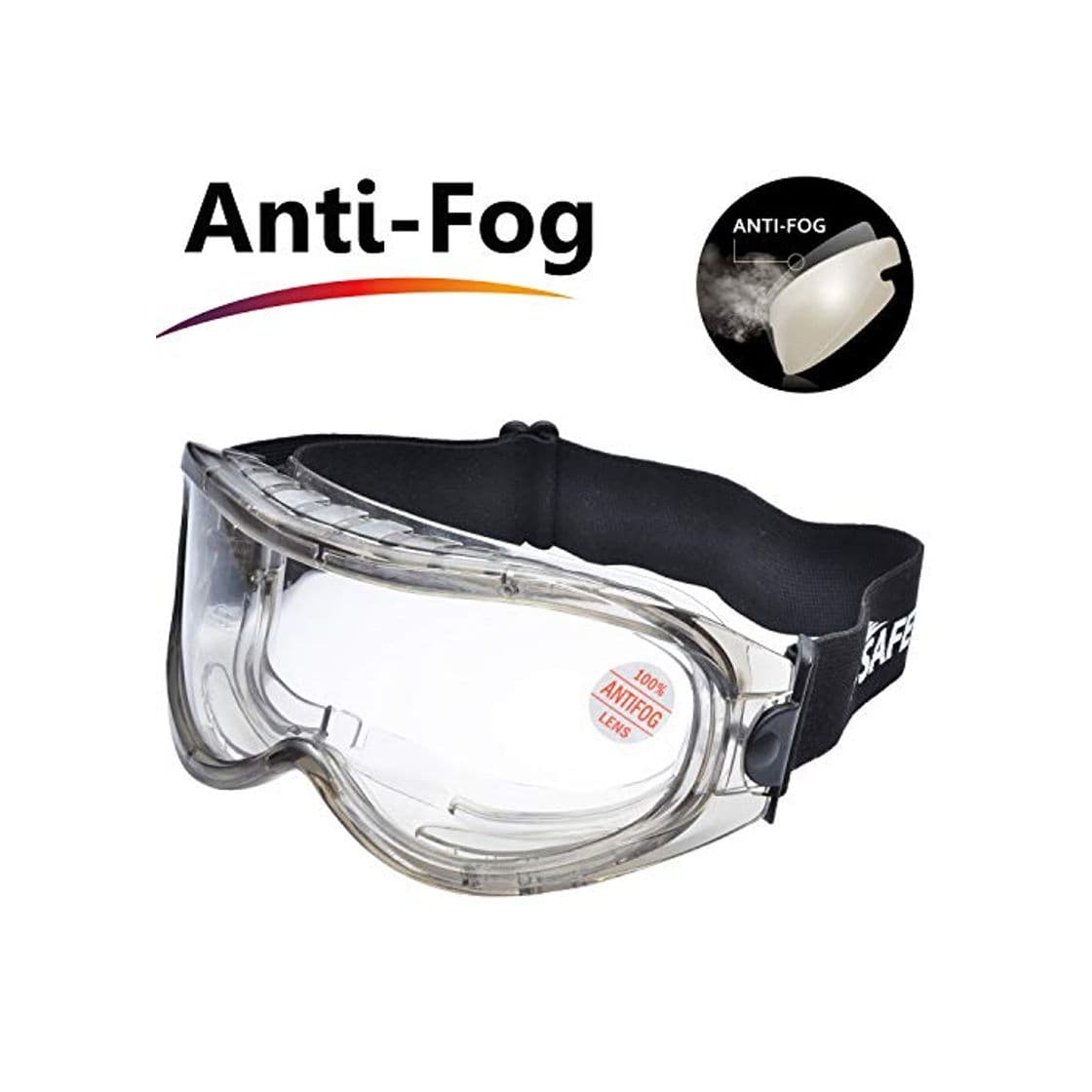 Producto SAFEYEAR Laboratorio Gafas Protectoras de Seguridad de Obra gafas proteccion [Cinta ajustable]