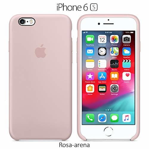 Electrónica Funda Silicona para iPhone 6 y 6s Silicone Case, Textura Suave, Forro