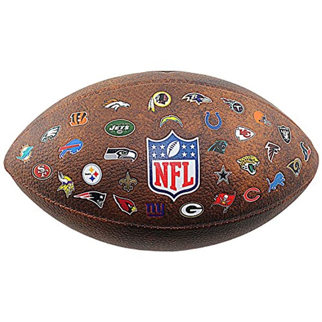 Lugar Wilson WTF1534XBNFL Pelota de fútbol Americano JR Throwback 32 Team Logo con