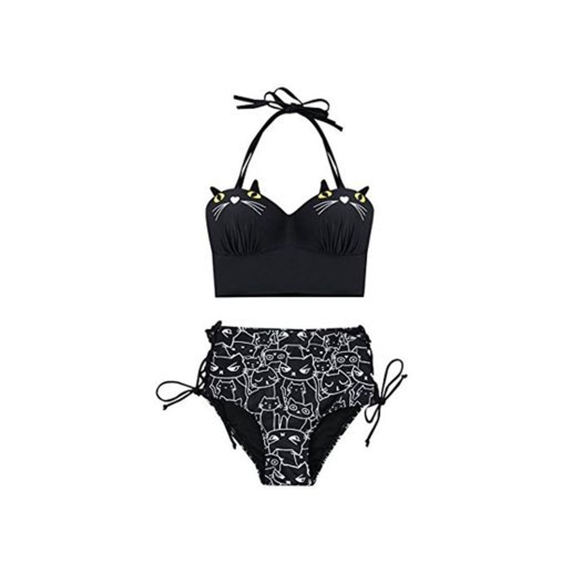 Moda Bikini Mujer 2018 Push up Traje de baño de Dos Piezas Decorado