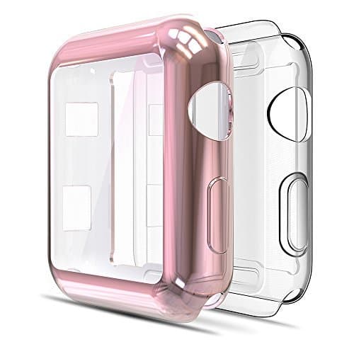 Product Simpeak Funda Compatible con Apple Watch 38mm Series 3/2(1*Transparent