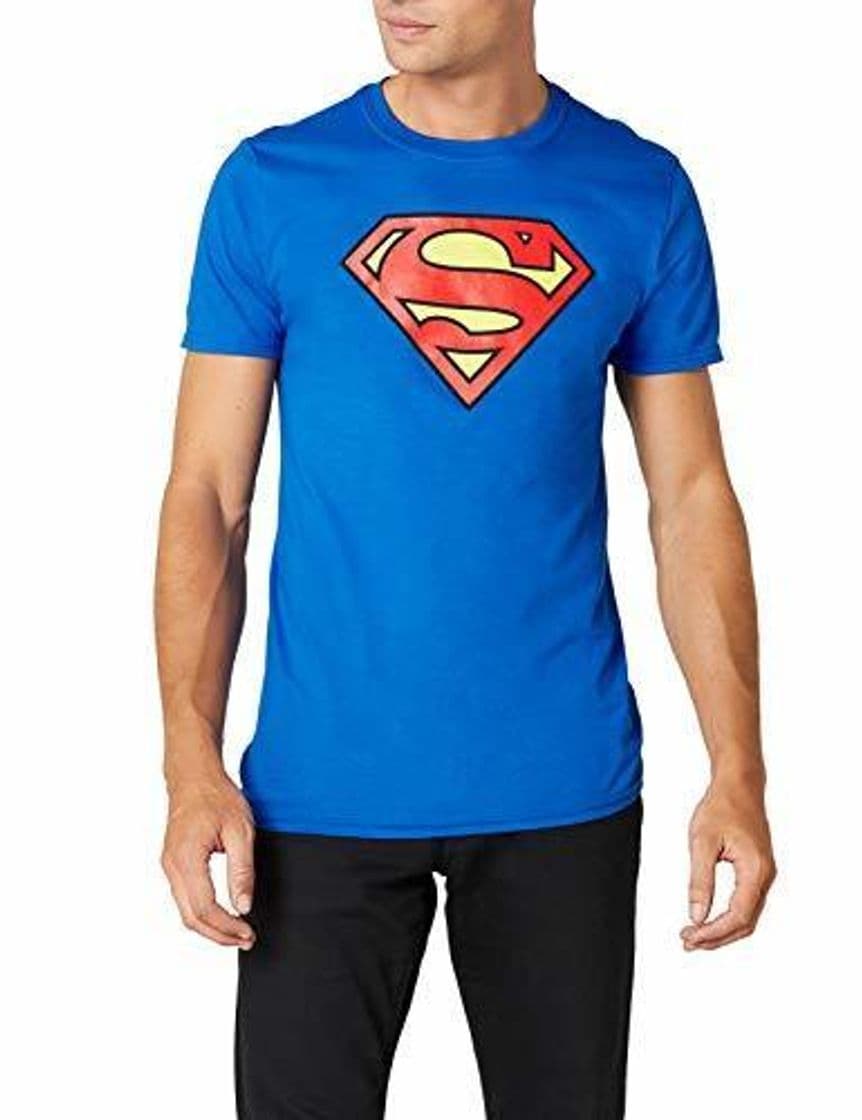 Fashion Collectors Mine - Camiseta de Superman con Cuello Redondo de Manga Corta