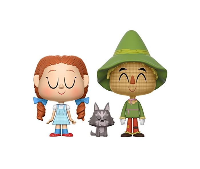 Juego Figuras Vynl Wizard of Oz Dorothy con Toto y The Scarecrow