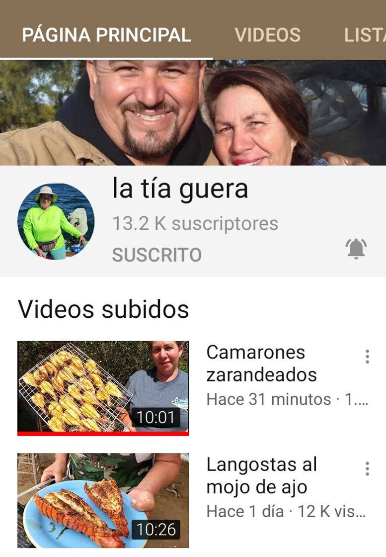 Fashion Canal de Youtube de mariscos 