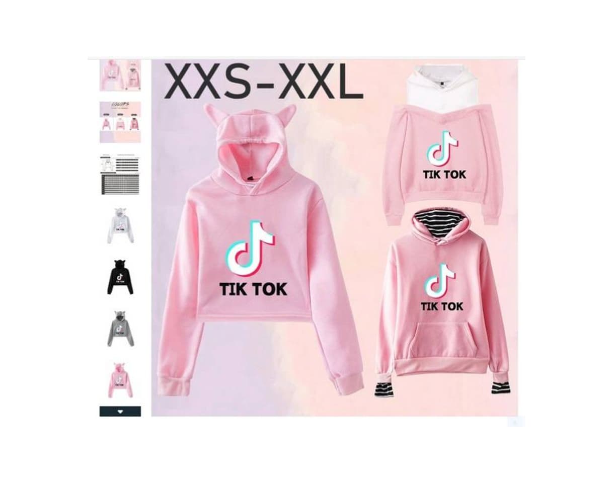 Fashion Sudadera Corta de Tik Tok