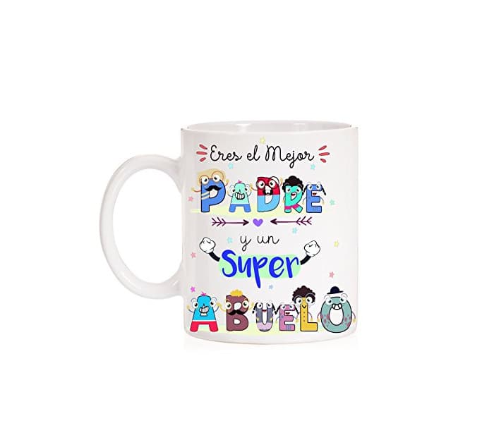 Home FUNNY CUP Taza Eres un Gran Padre y un Super Abuelo Taza