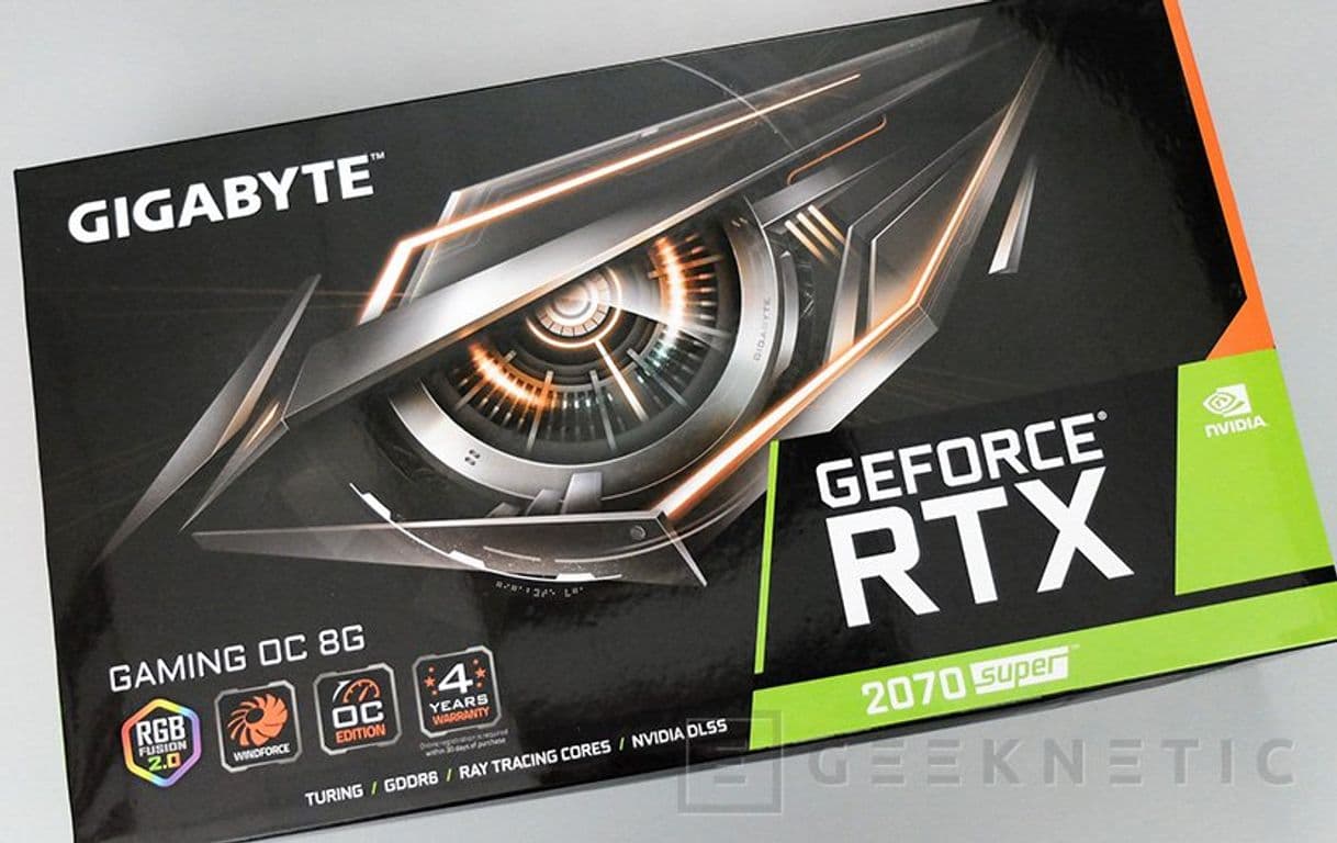 Electrónica Gigabyte GeForce RTX 2070 Super WINDFORCE OC 3x 8G Tarjeta de video