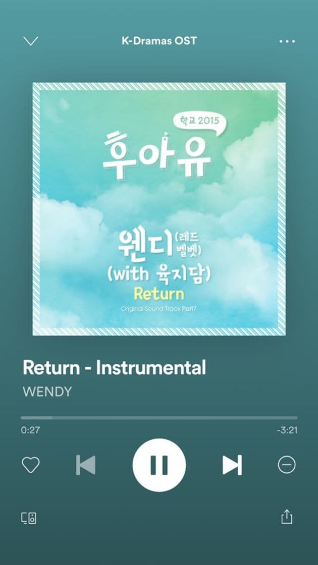 Canción Return Instrumental (Wendy)