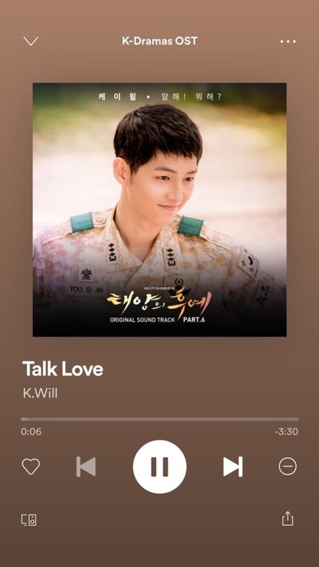 Canción Talk Love ( K.Will)