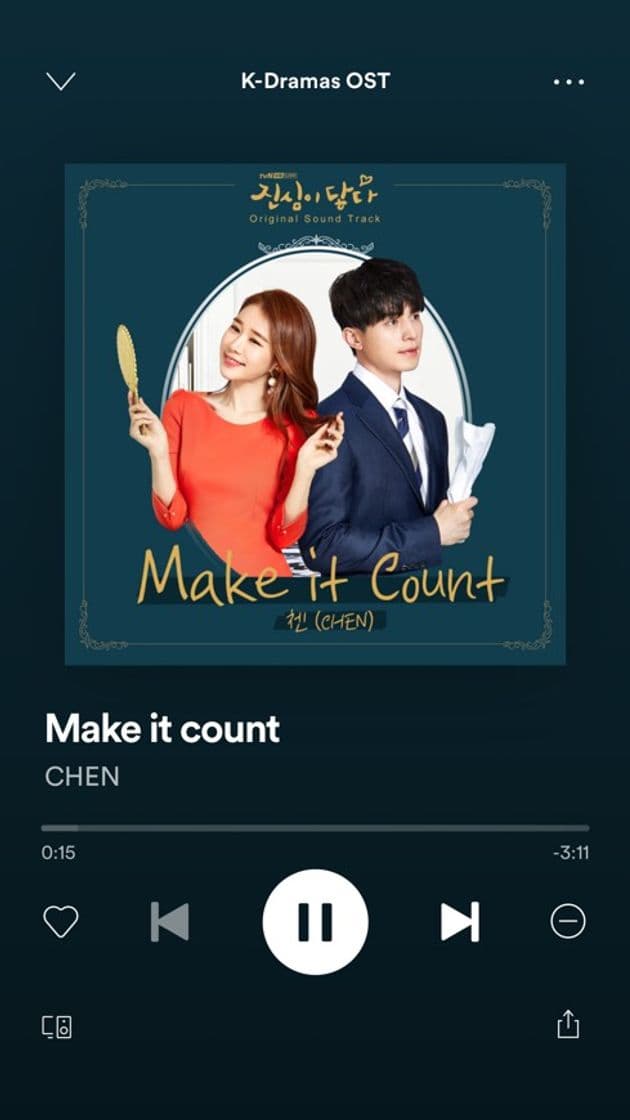 Canción Make it count (CHEN)