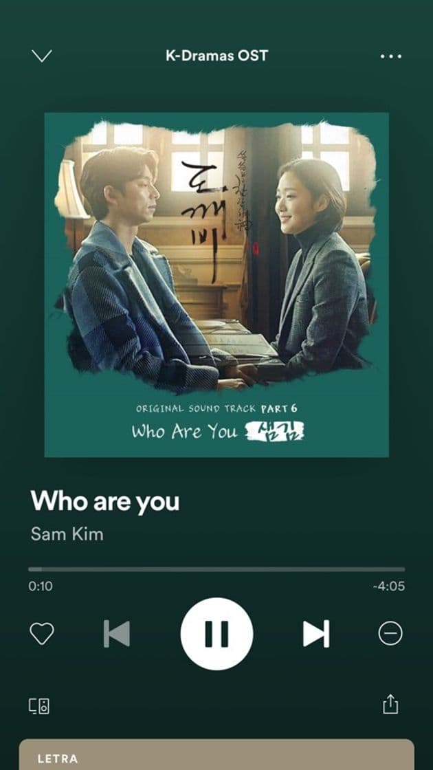 Canción Who are you?(Sam Kim) Guardian Goblin