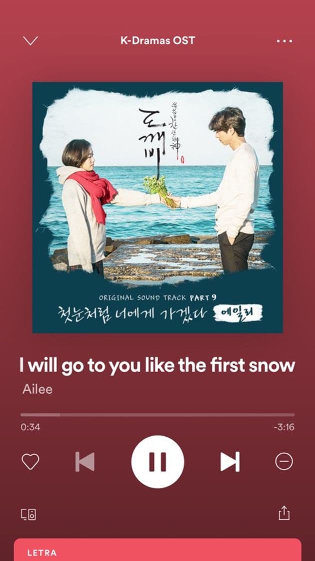 Canción I will go to you like the first snow (Ailee) Guardián Goblin