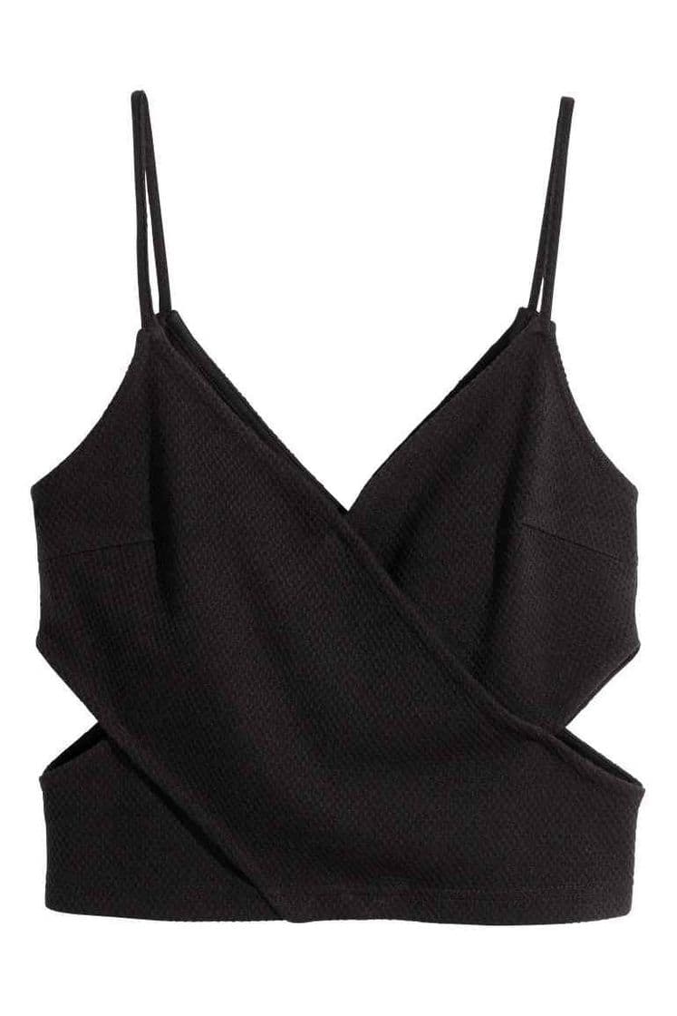 Moda Top corto de tirantes - Negro - | H&M ES