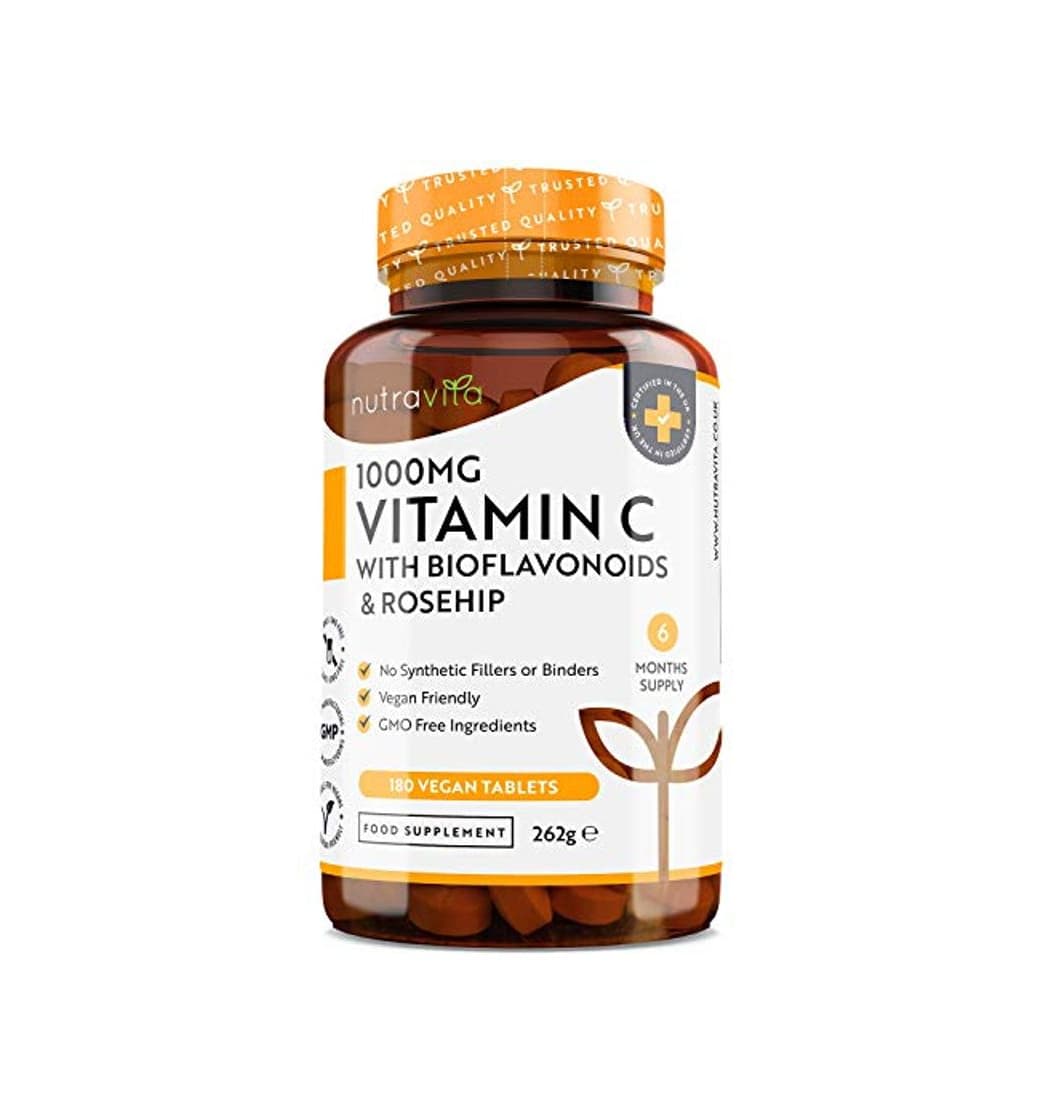 Product Vitamina C de 1000 mg con Bioflavonoides y Rosa Mosqueta