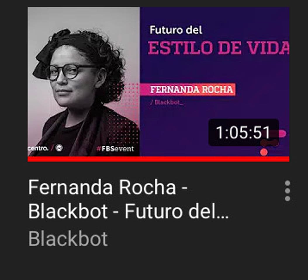 Moda El canal en YouTube de Blackbot