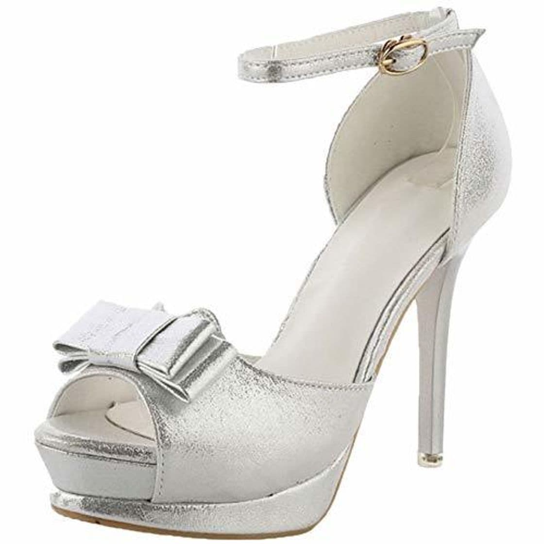 Product COOLCEPT Mujer Elegante Alto Tacón Sandalias de Aguja Peep Toe Zapatos de