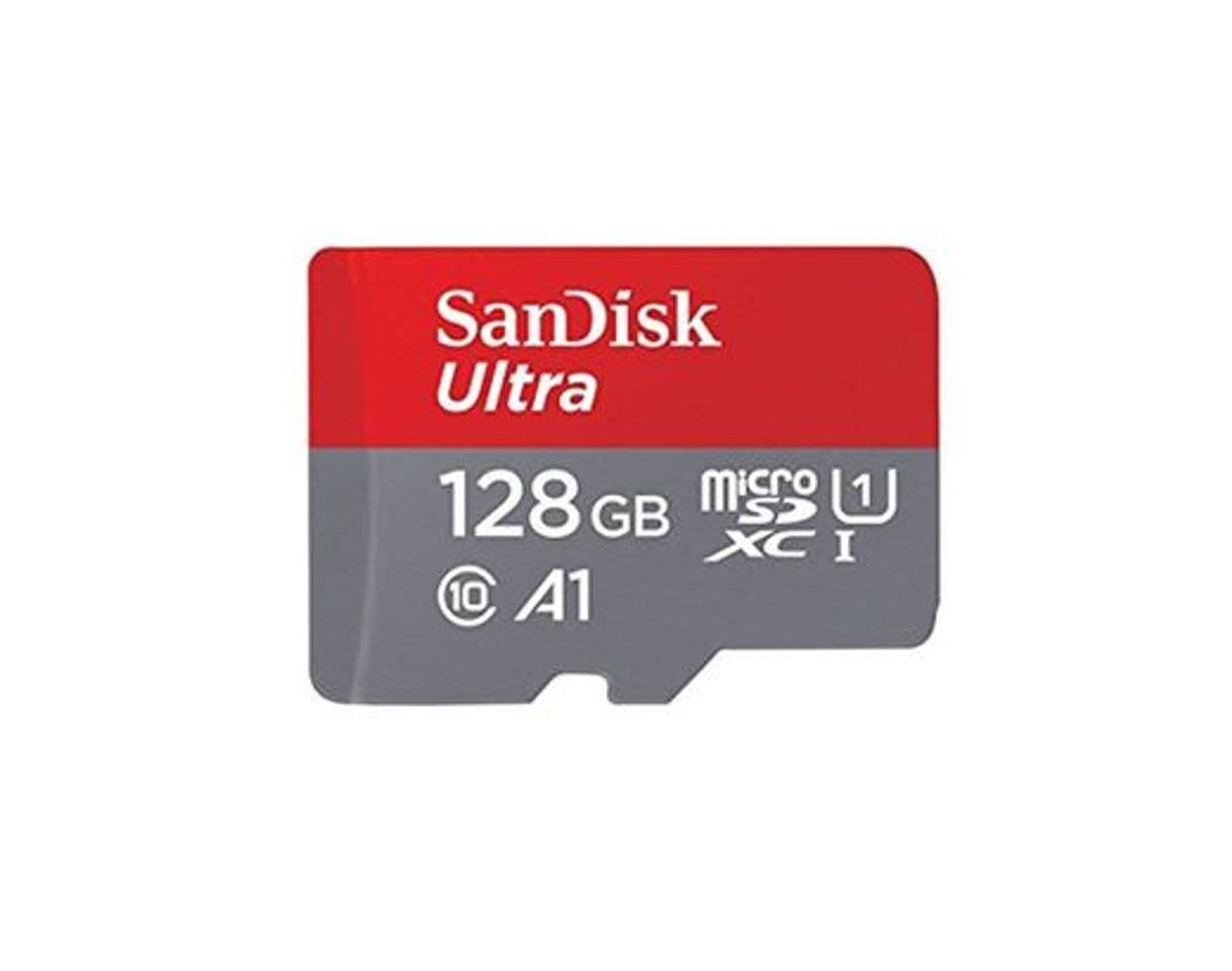 Electrónica SanDisk Ultra - Tarjeta de memoria microSDXC de 128 GB con adaptador