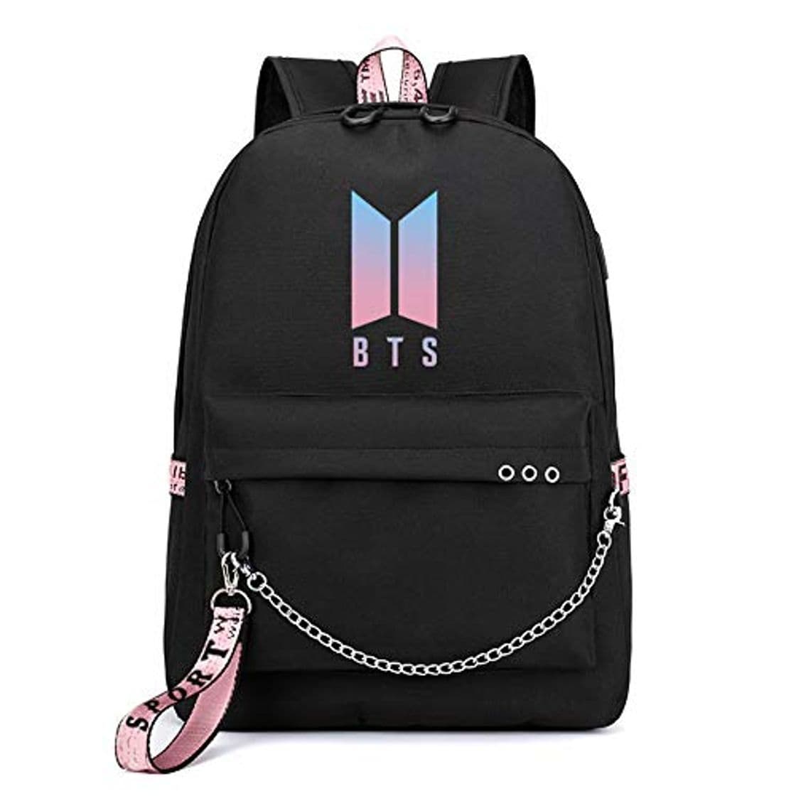 Producto Greetuny 1pcs Bangtan Boys KPOP Mochila Escolar con USB Juveniles Backpack A.R.M.Y.