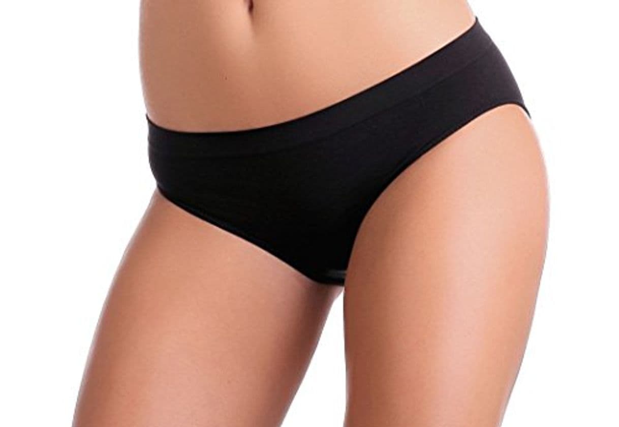 Moda gatta Mini Bikini Kiki – Underwear Seamless Bikini Slip pantie ventaja – 3 Pack – suave cómodo de alta