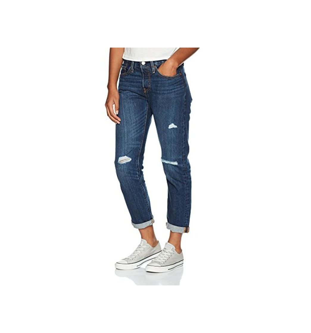 Moda Levi's 501 Tapered Amazon Exclusive Vaqueros Boyfriend, Azul