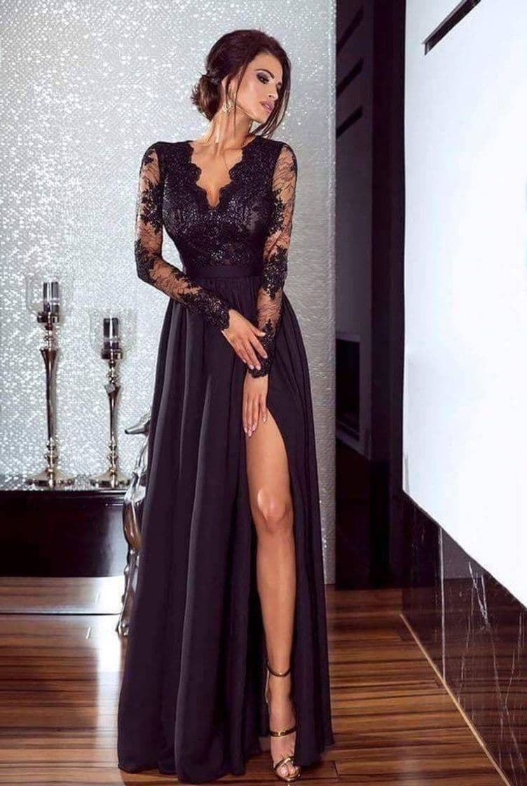 Fashion Vestido de noche black