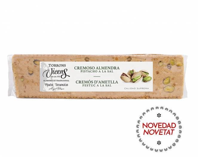 Product Turrón Cremoso con Almendra y Pistacho y Sal Alargado 300gr ...