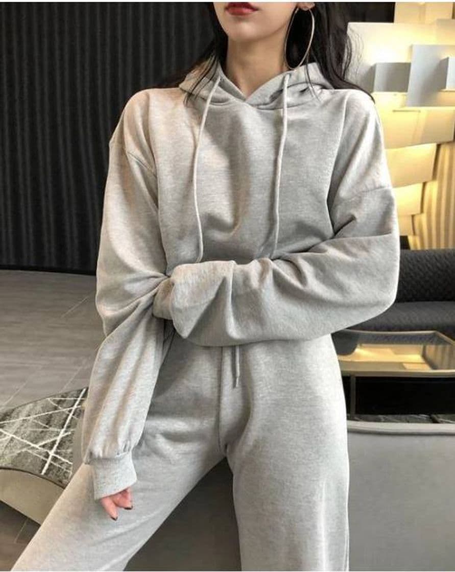 Fashion 2 piece set comfy hooded sweatshirt