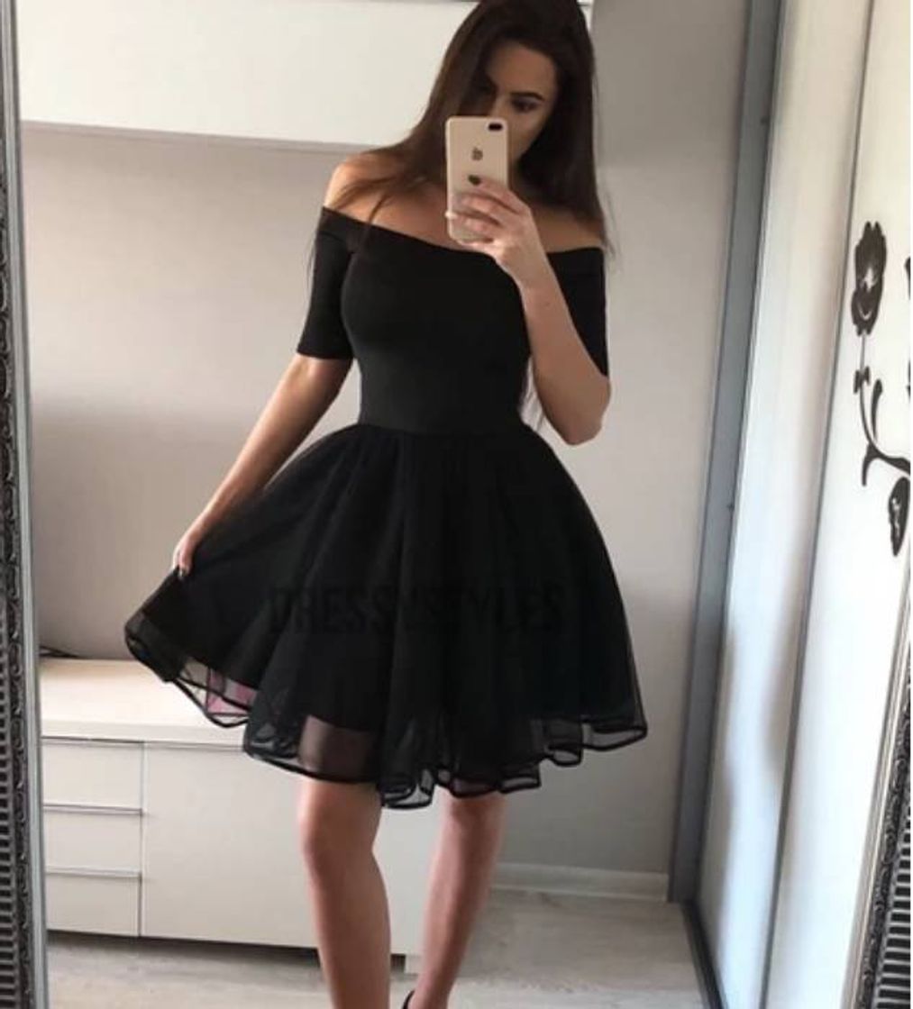 Moda Sexy Off The Shoulder Tulle A Line Mini Short Homecoming Dress