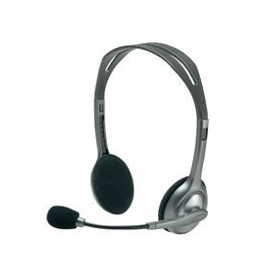 Producto Logitech H110 Auriculares con Cable, Sonido Estéreo con Micrófono Giratorio, Dos Clavijas