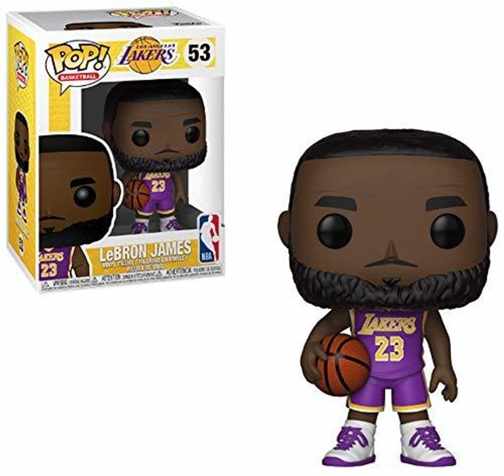 Juego Funko Pop! Basketball Lebron James Purple Lakers Uniform