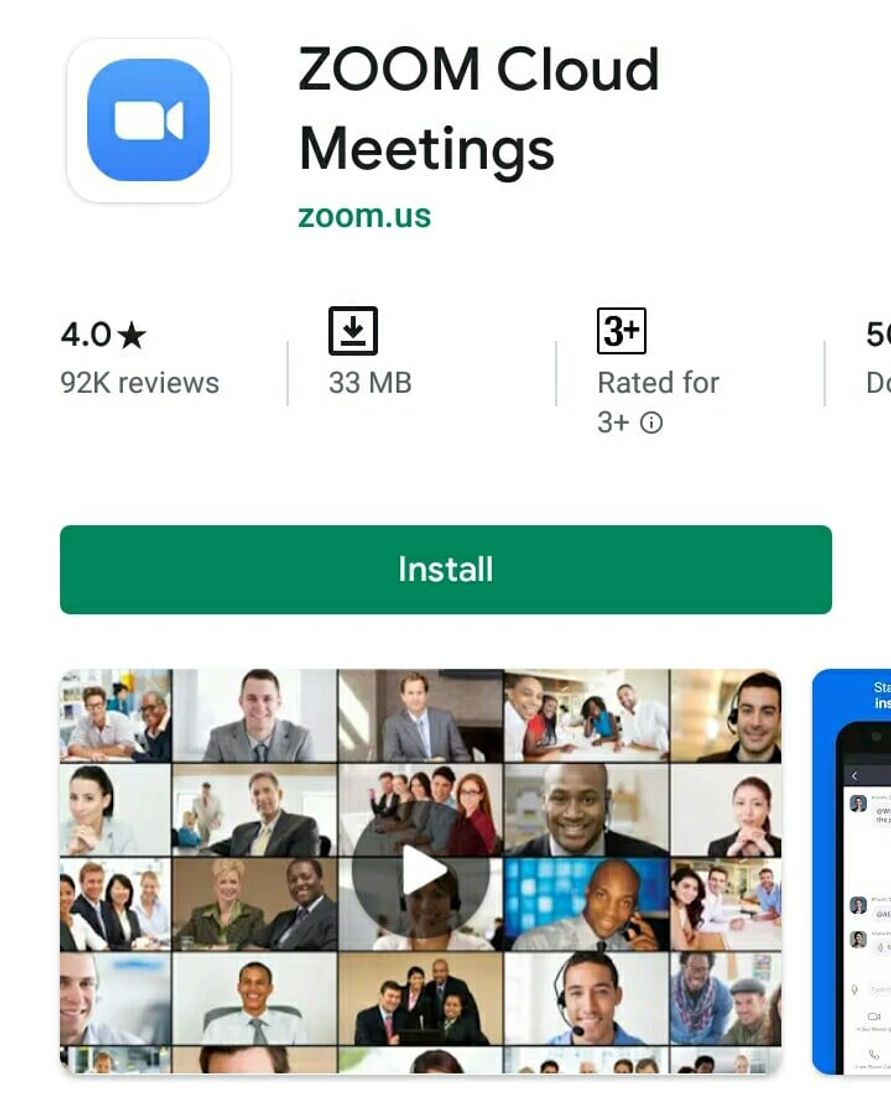 App ZOOM Cloud Meetings