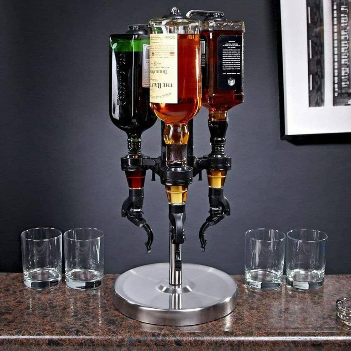 Moda 3-bottle rotatorio dispensador de licores