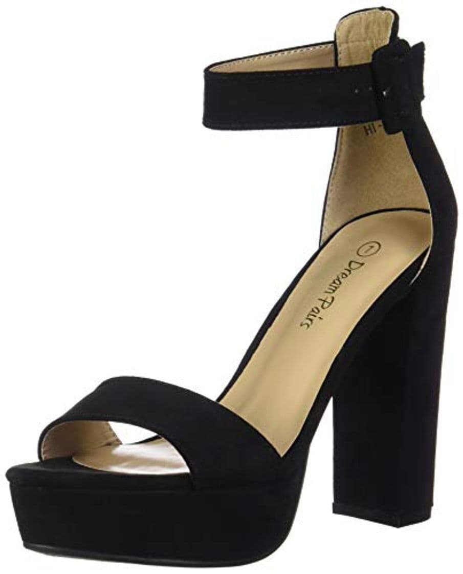 Producto Dream Pairs Hi-Lo Sandalias de Tacón Alto Pump Plataforma Ante para Mujer