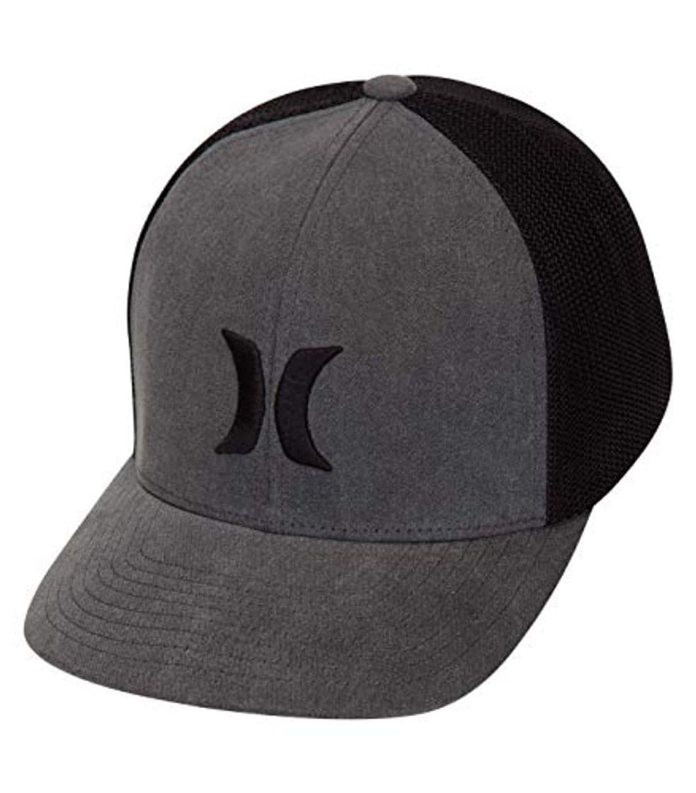 Moda Hurley M Icon Textures Hat Gorra, Hombre, Light Carbon, S