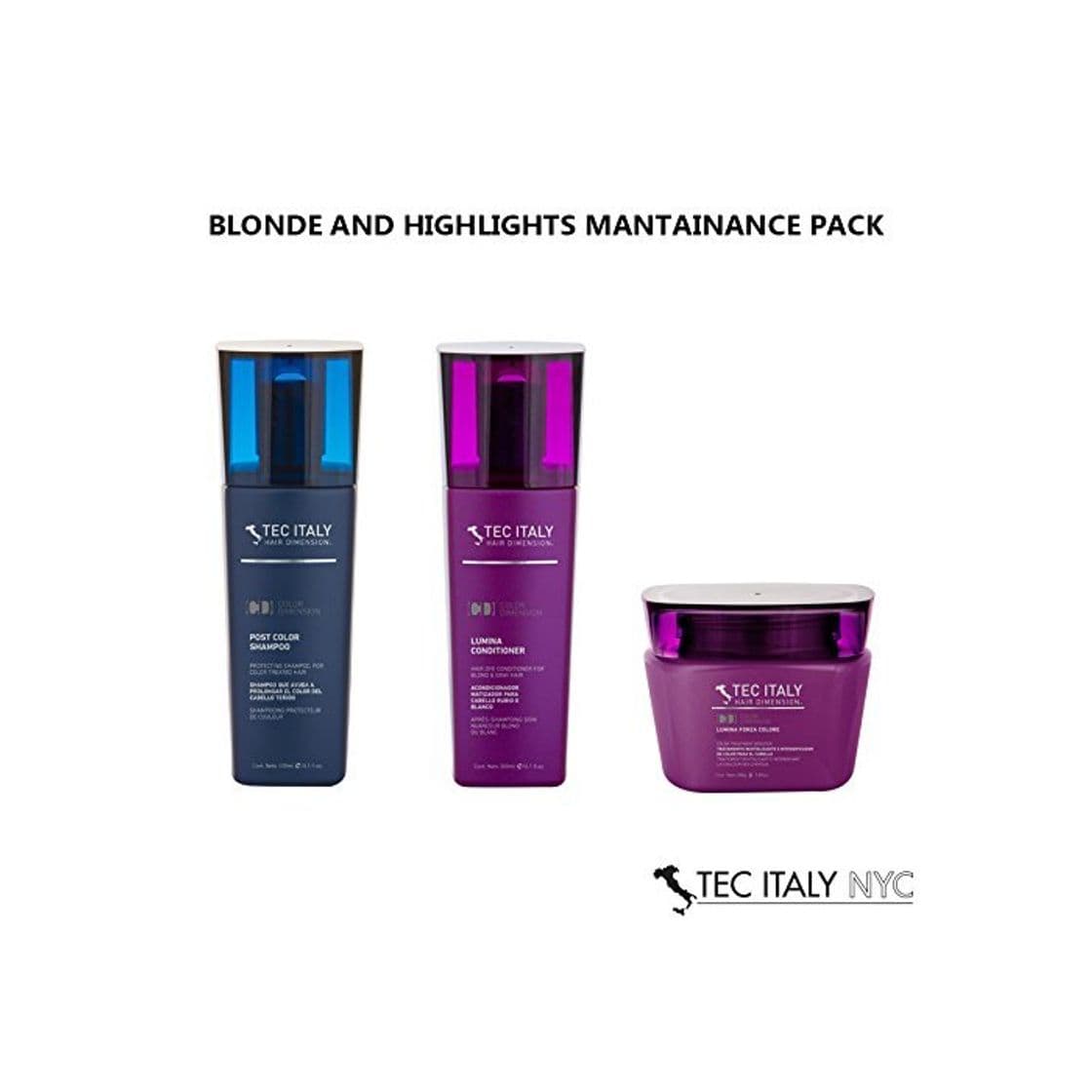 Producto Tec Italy Blonde and Highlights Mantainance Pack: Shampoo Post Color 10.1 Oz.