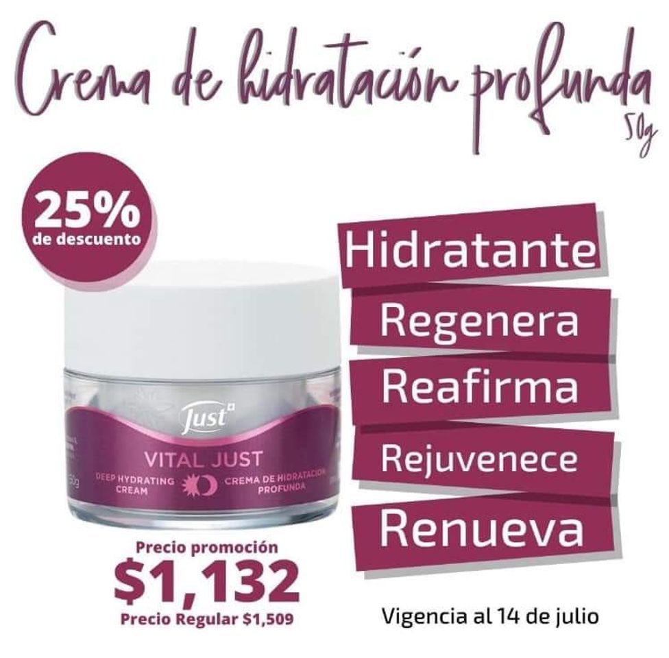 Moda Crema de hidratación profunda Swiss Just