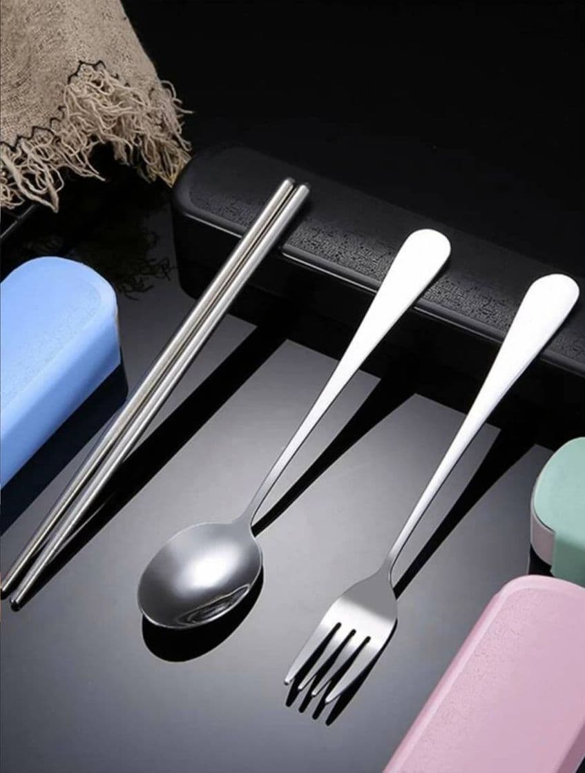 Product 3pcs Portable Stainless Steel Cutlery Set With Case