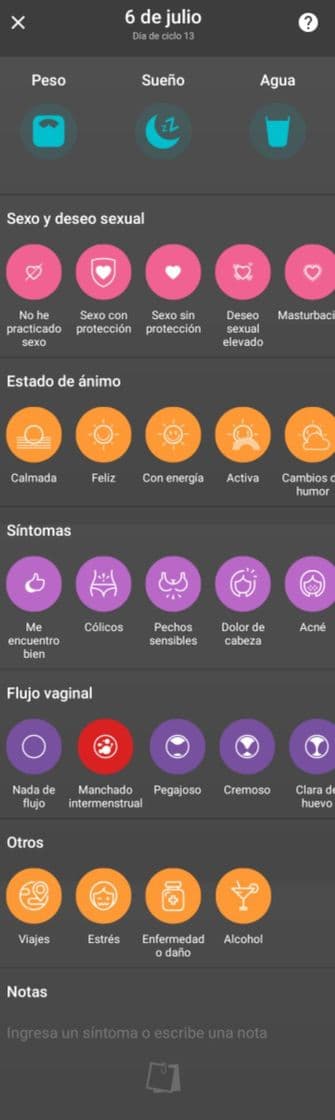 App Calendario Menstrual Flo