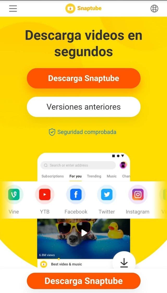 App La mejor app para descarga musica y video películas etc