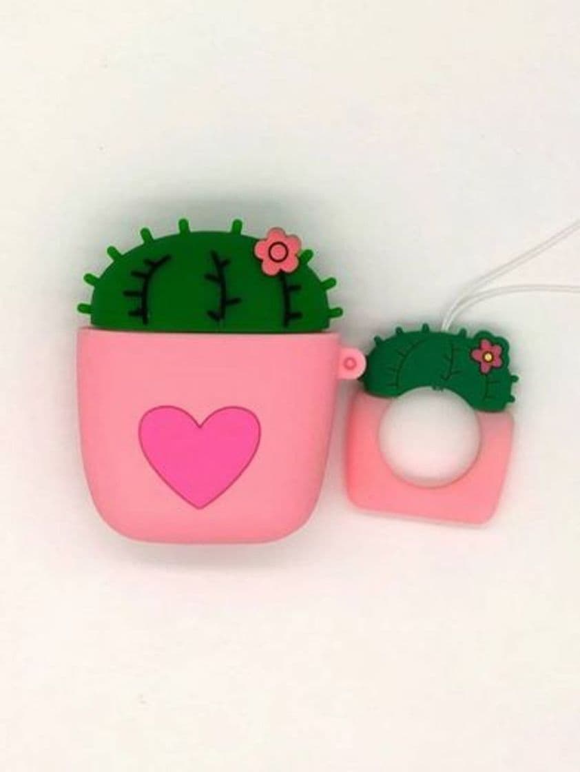 Fashion Funda de audífonos en forma de cactus