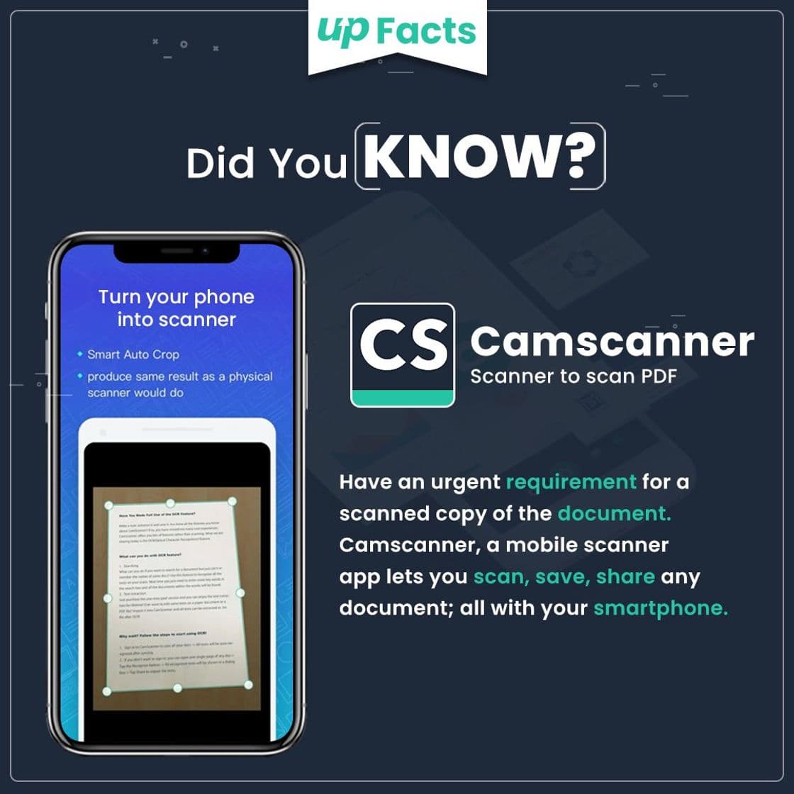 App CamScanner | Turn your phone and tablet into scanner for intelligent ...