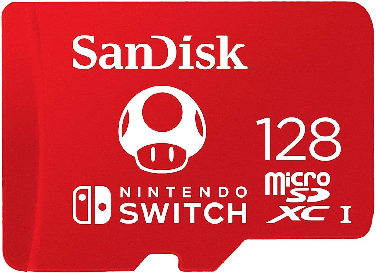 Fashion Memoria micro SD 128 gb Nintendo Switch, Rojo, Mario 