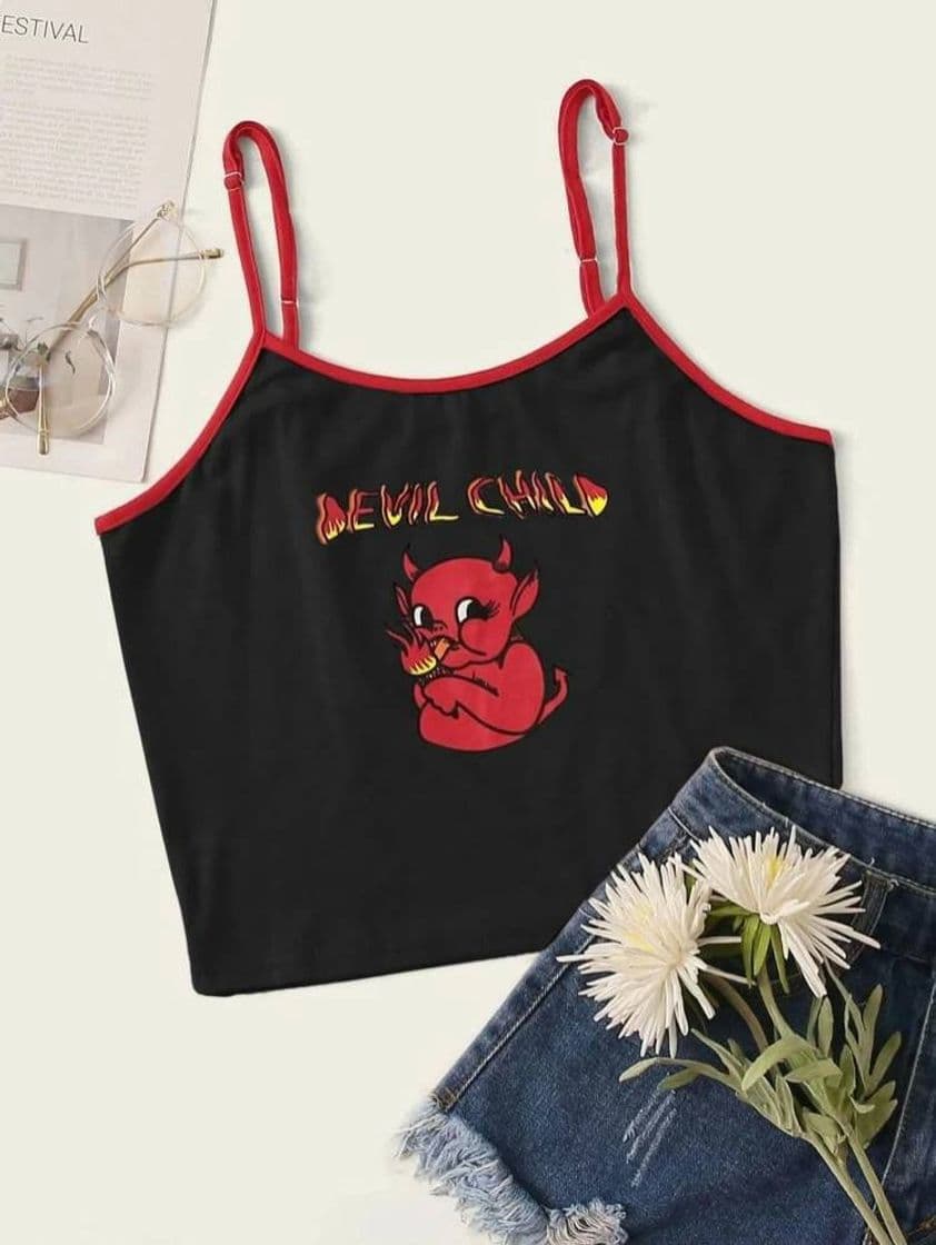 Moda Blusa DIABLITO 👺| SHEIN | 