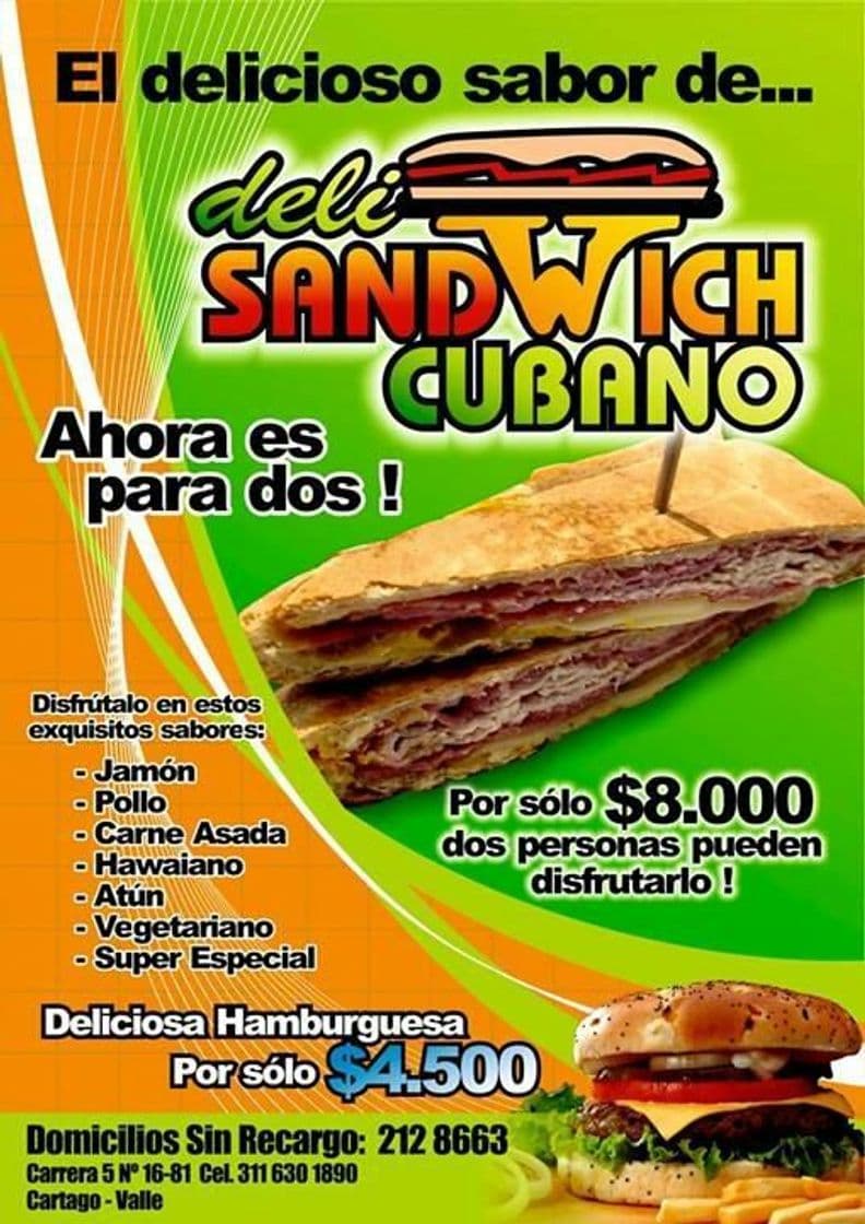 Restaurantes Sandwich Cubano